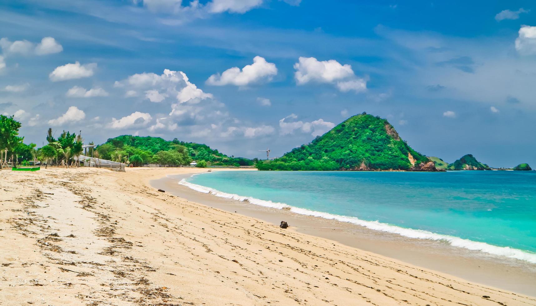 The beauty of the Mandalika beach on the island of Lombok, Indonesia photo