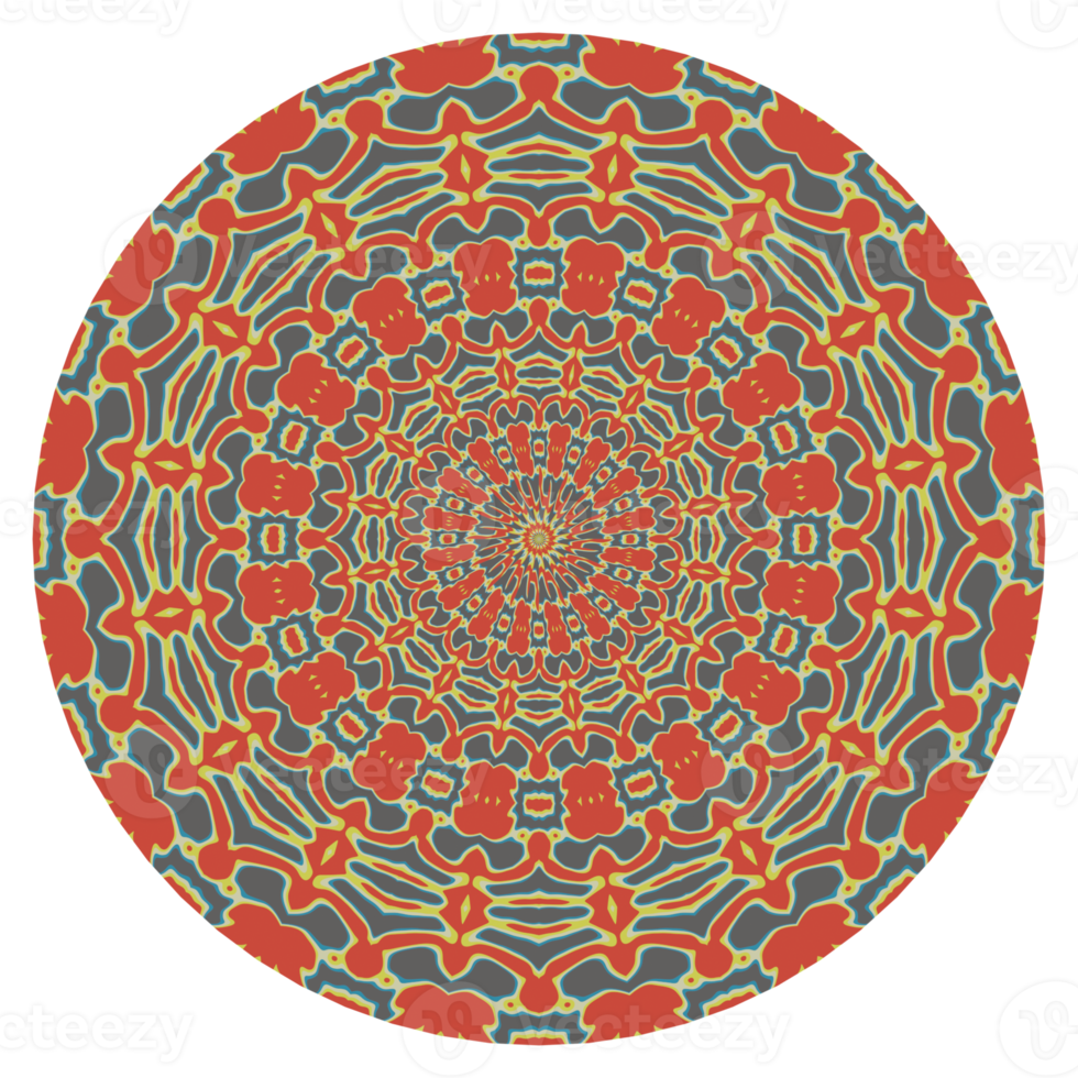 motivo mandala astratto con forma circolare png