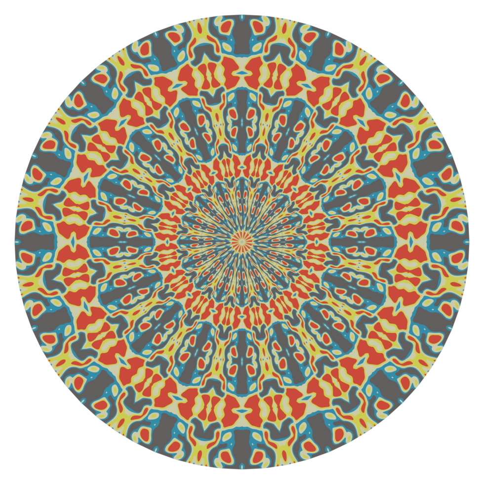 Mandala pattern with round shape png