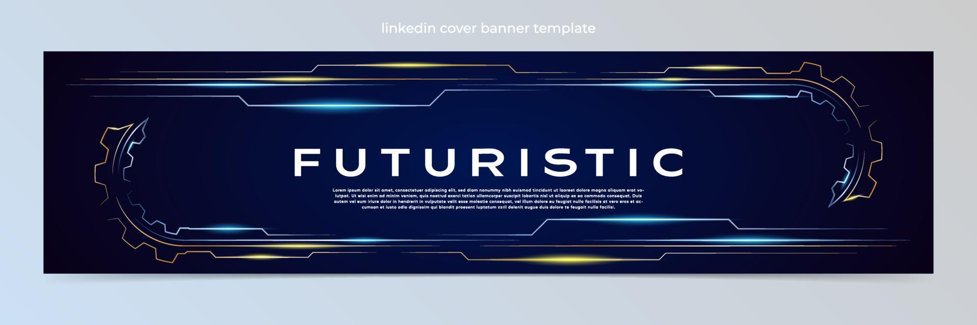 Modern abstract technology banner template vector