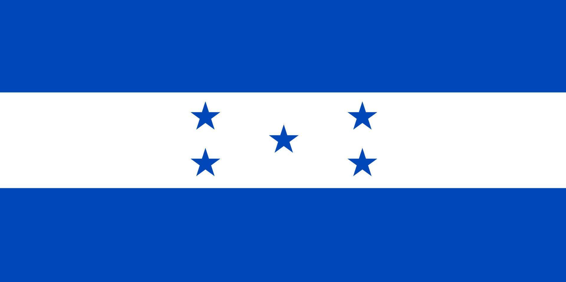 Honduras vector hand drawn flag, Honduran lempira