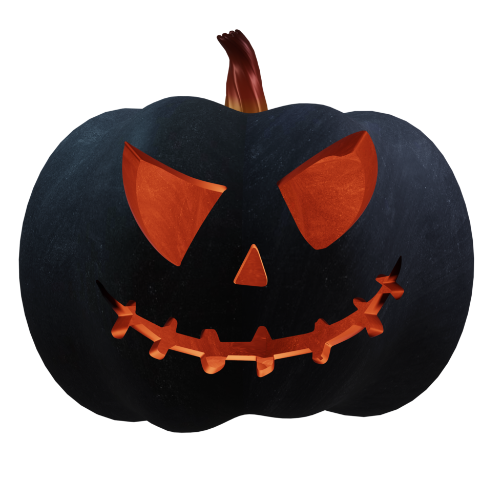 elemento de diseño de calabaza oscura de halloween png