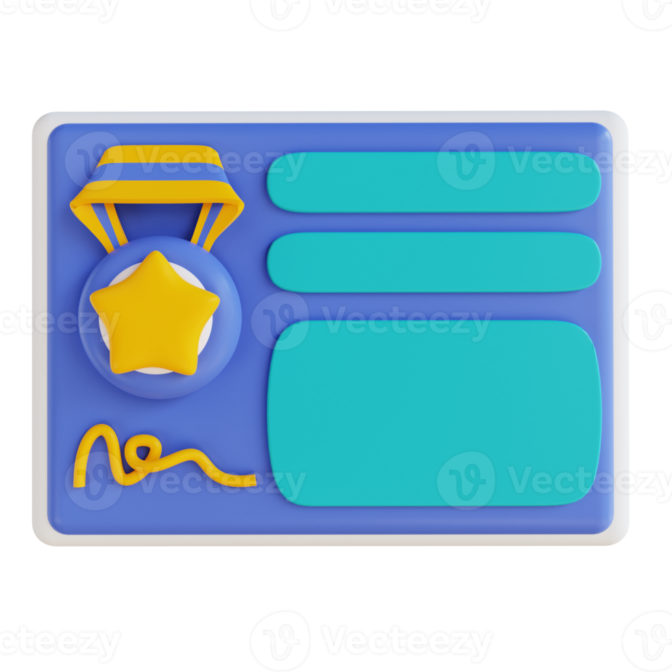 3D illustration certificate 11996766 PNG 3D illustration certificate 11996766 PNG
