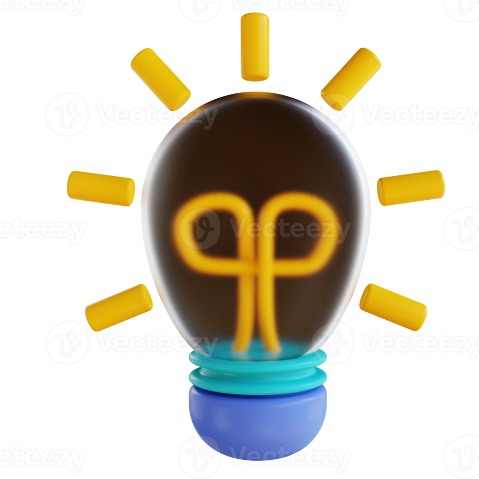 3D illustration lamp png