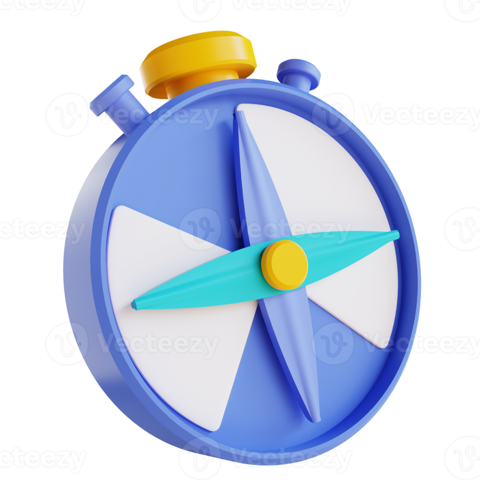3D illustration compass png