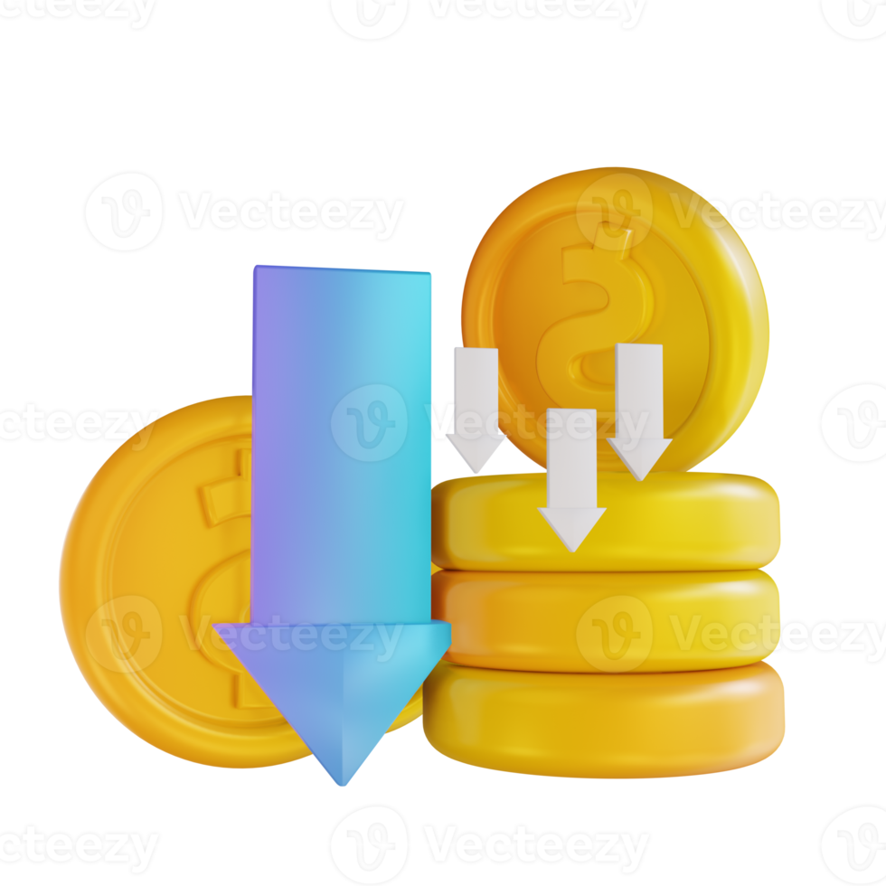 3D illustration colorful withdraw money png