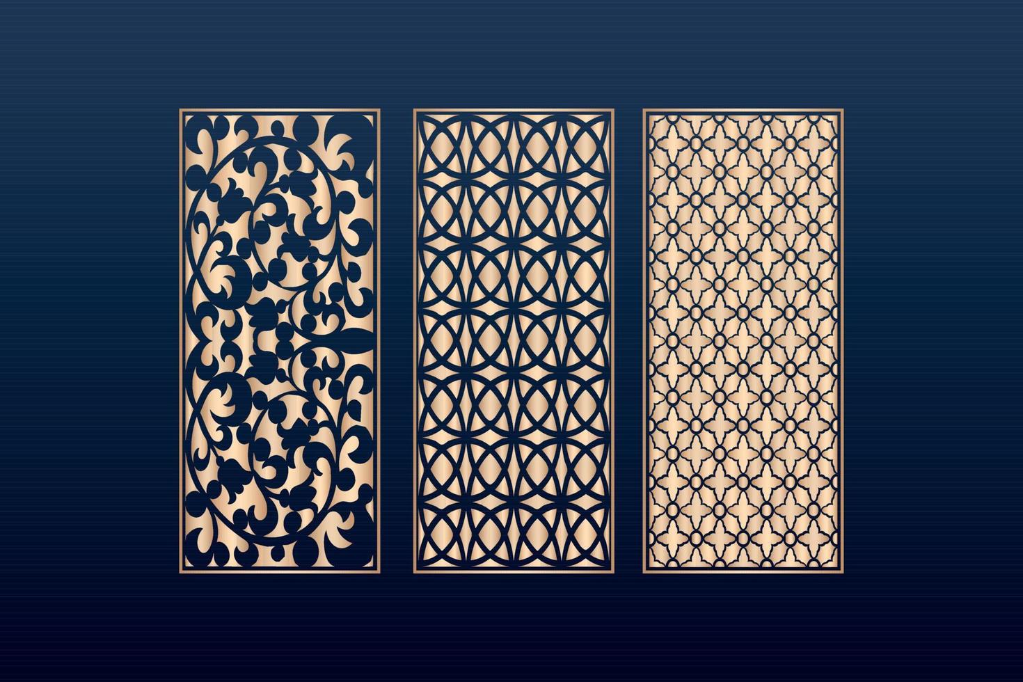 decorative elementsborder frame borders pattern islamic pattern files dxf Laser cut panel template, cnc files vector