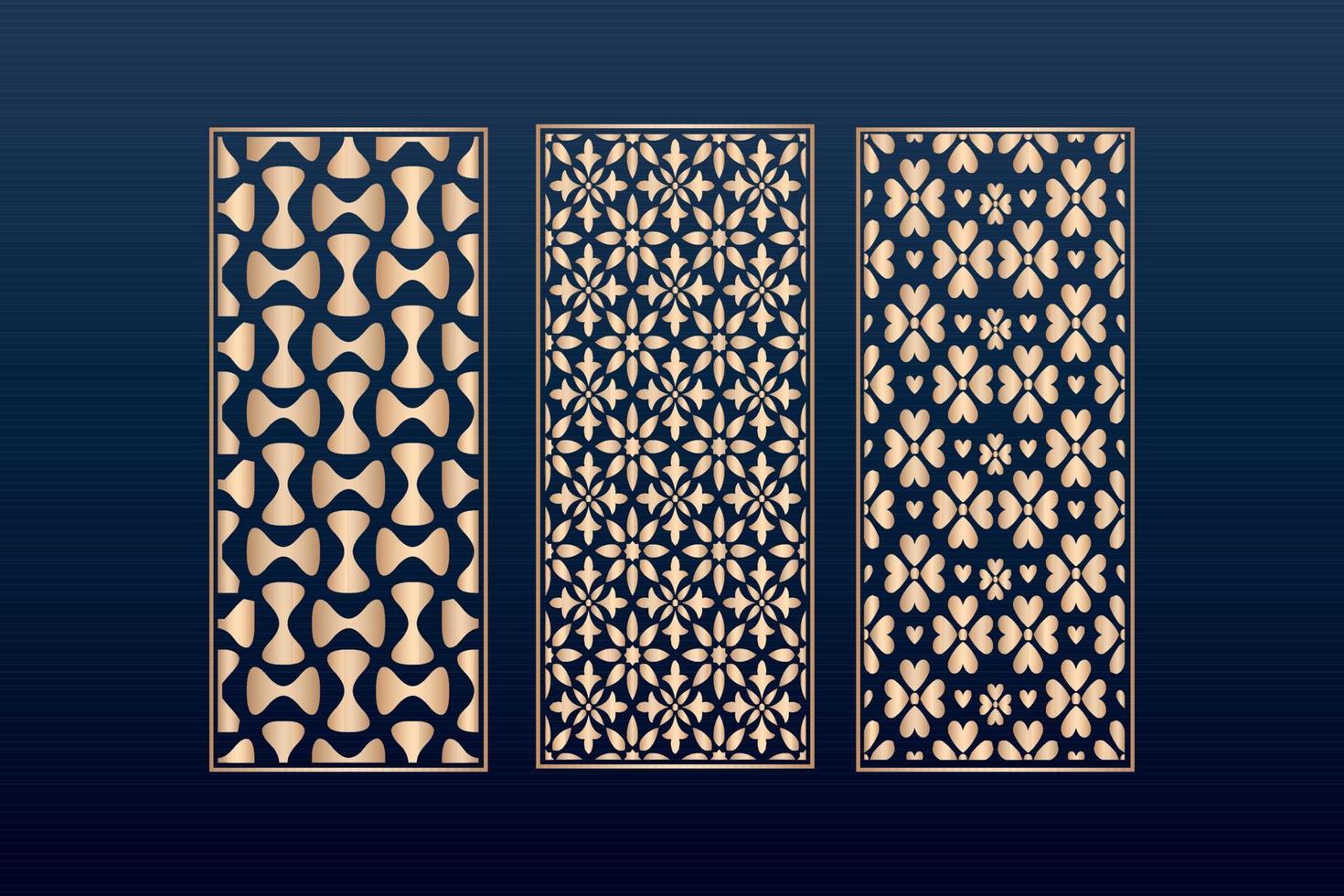 decorative elementsborder frame borders pattern islamic pattern files dxf Laser cut panel template, cnc files vector