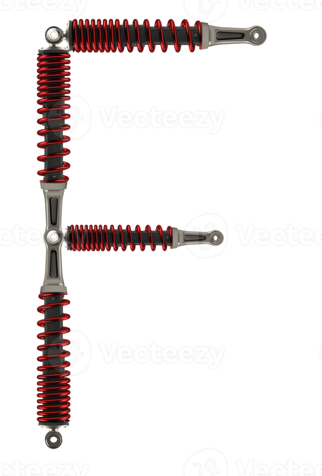 Shock absorbers that are assembled into characters png