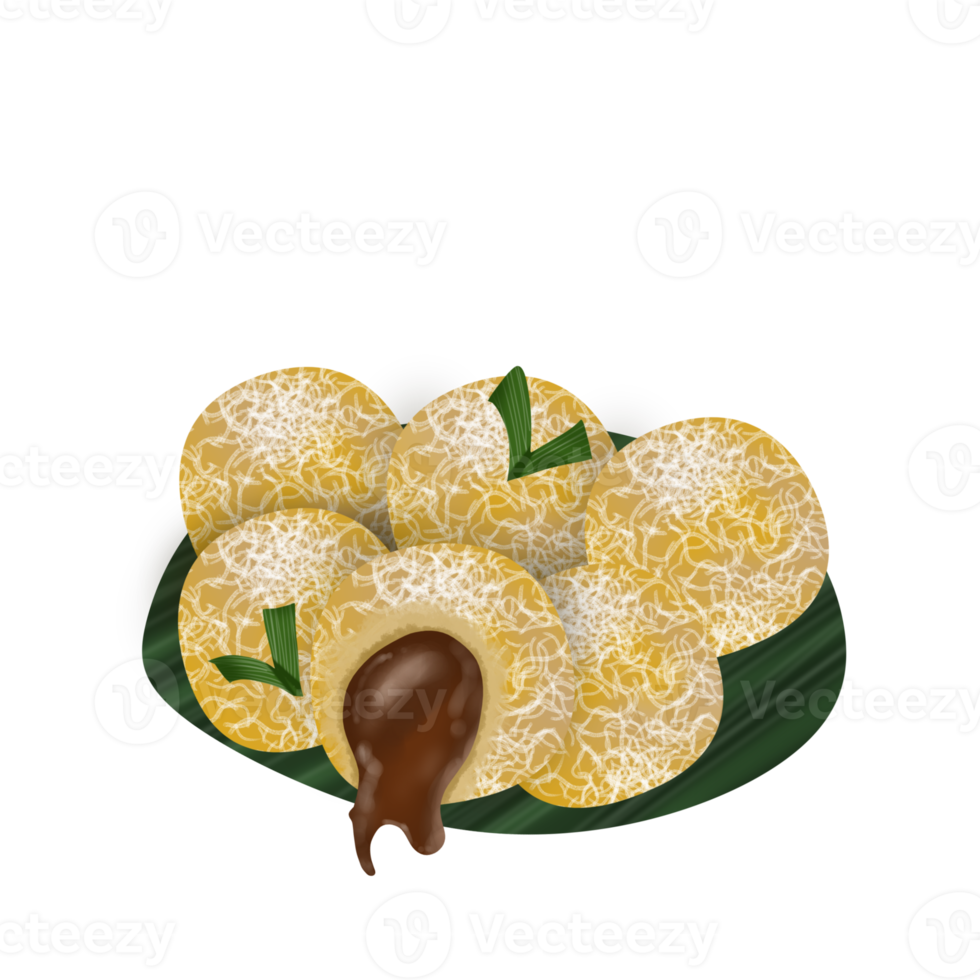 comida indonesia klepon png