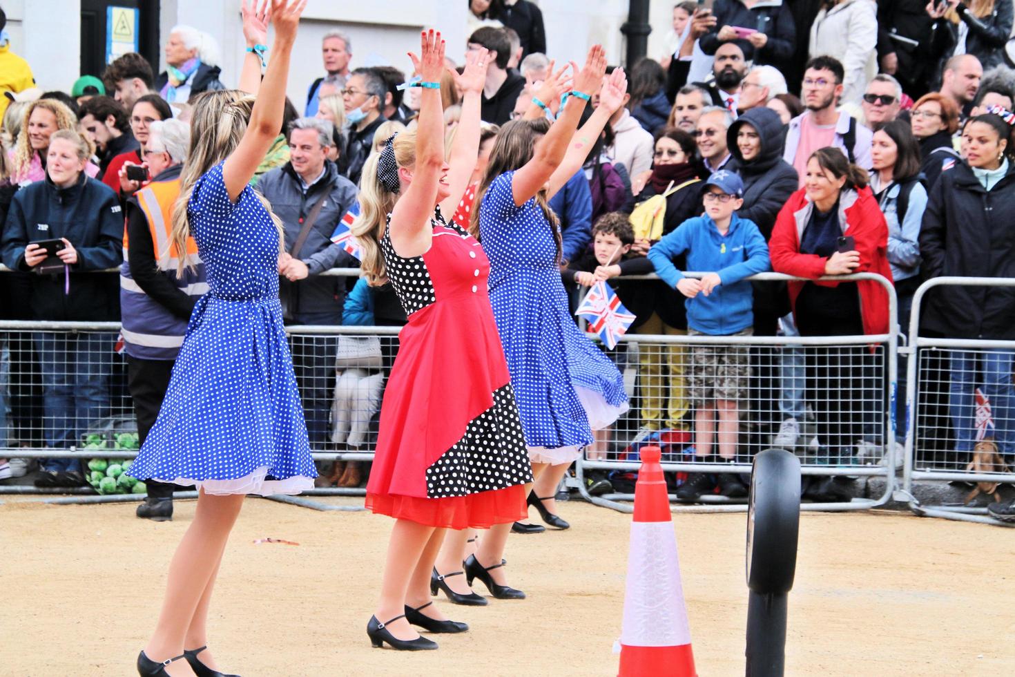 londres en el reino unido en junio de 2022. una vista del desfile del jubileo de platino foto