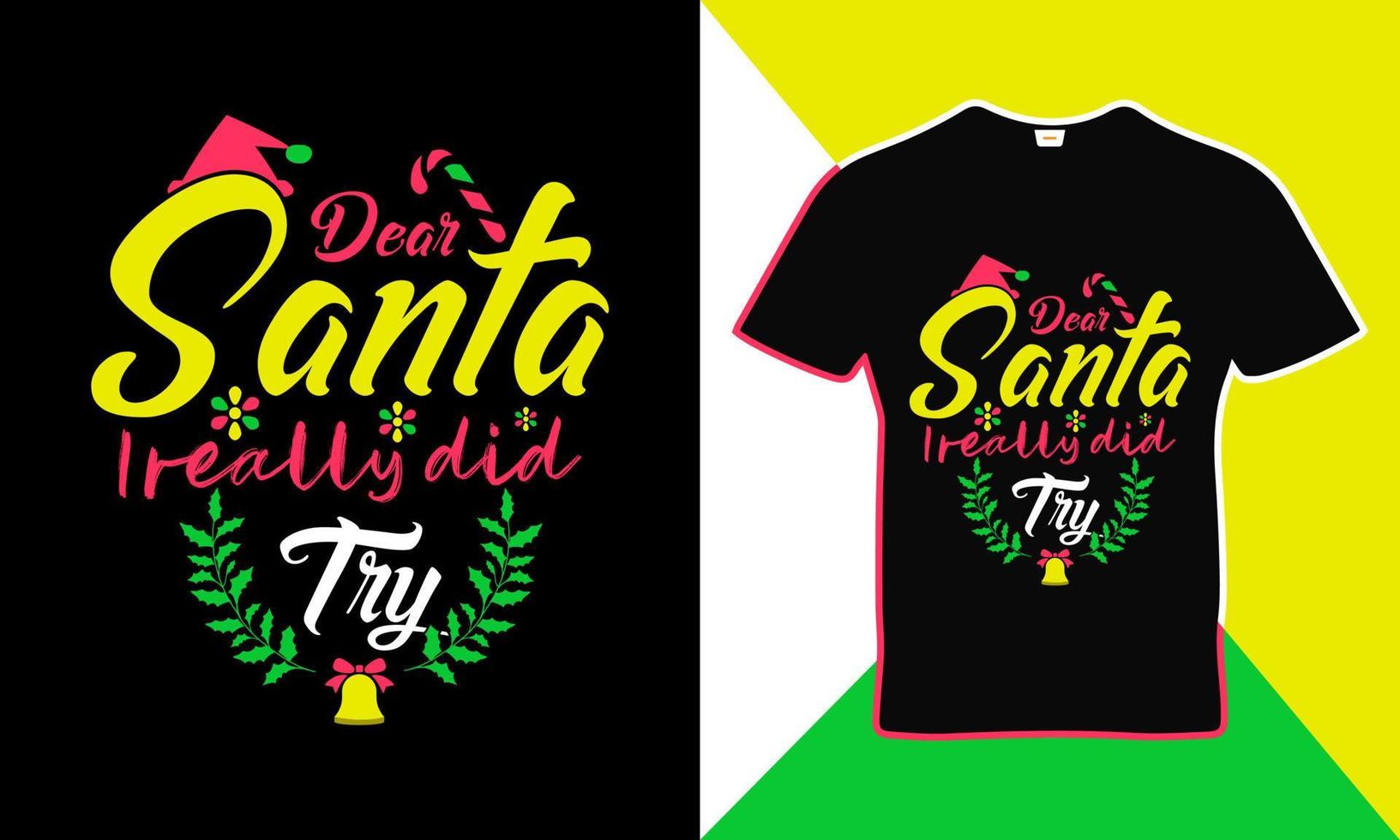 plantilla de diseño de camiseta de cita de feliz navidad vector