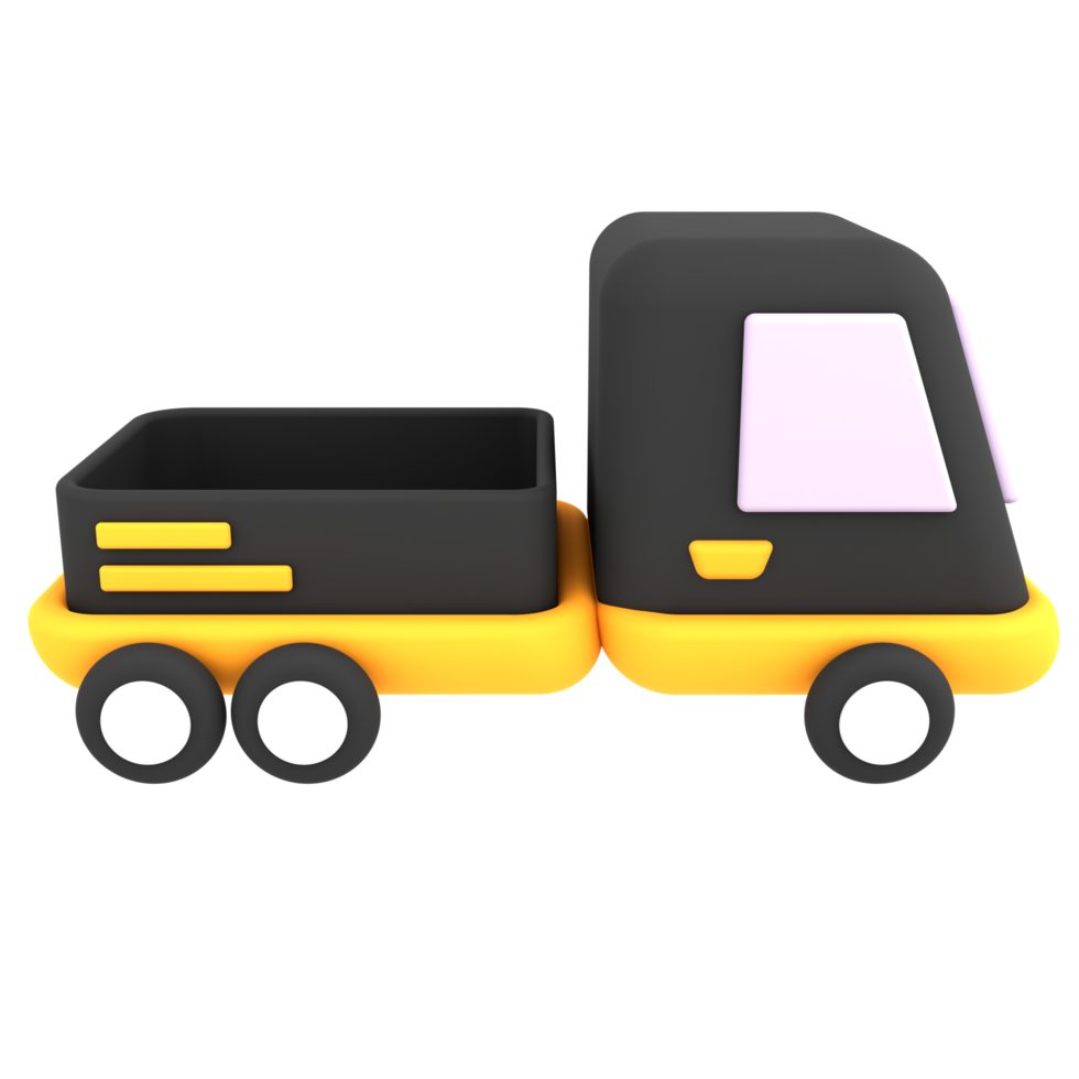 3d luxury delivery car express shipping icon e-commerce illustration png