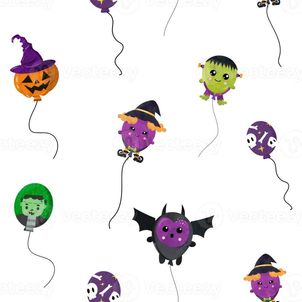 Halloween Seamless Transparent Background png