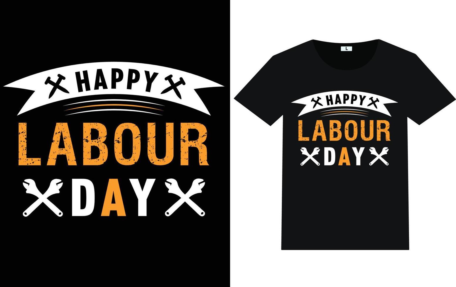 Trendy Labor day Typography and Graphic T shirt Design vector