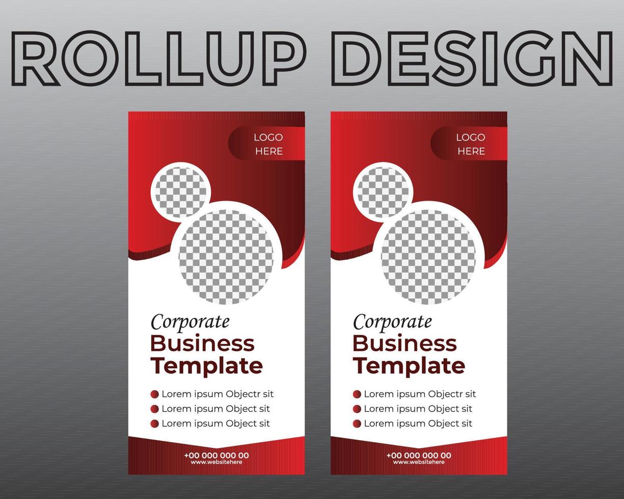 Roll Up Design Template , vector