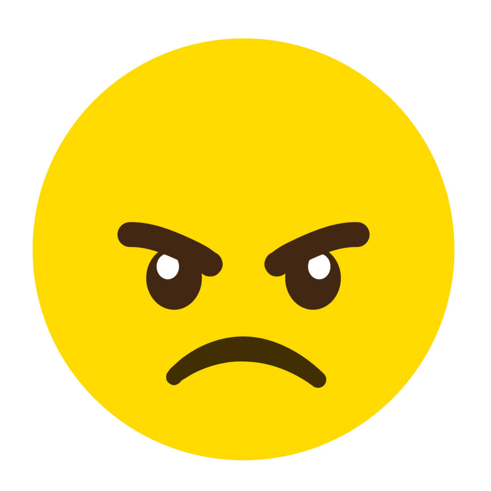 cara enojada emoji archivo png