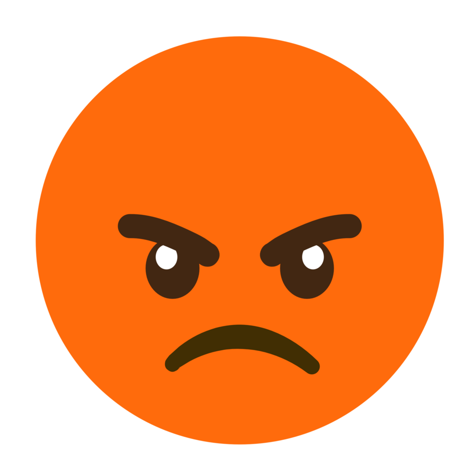 cara enojada emoji archivo png