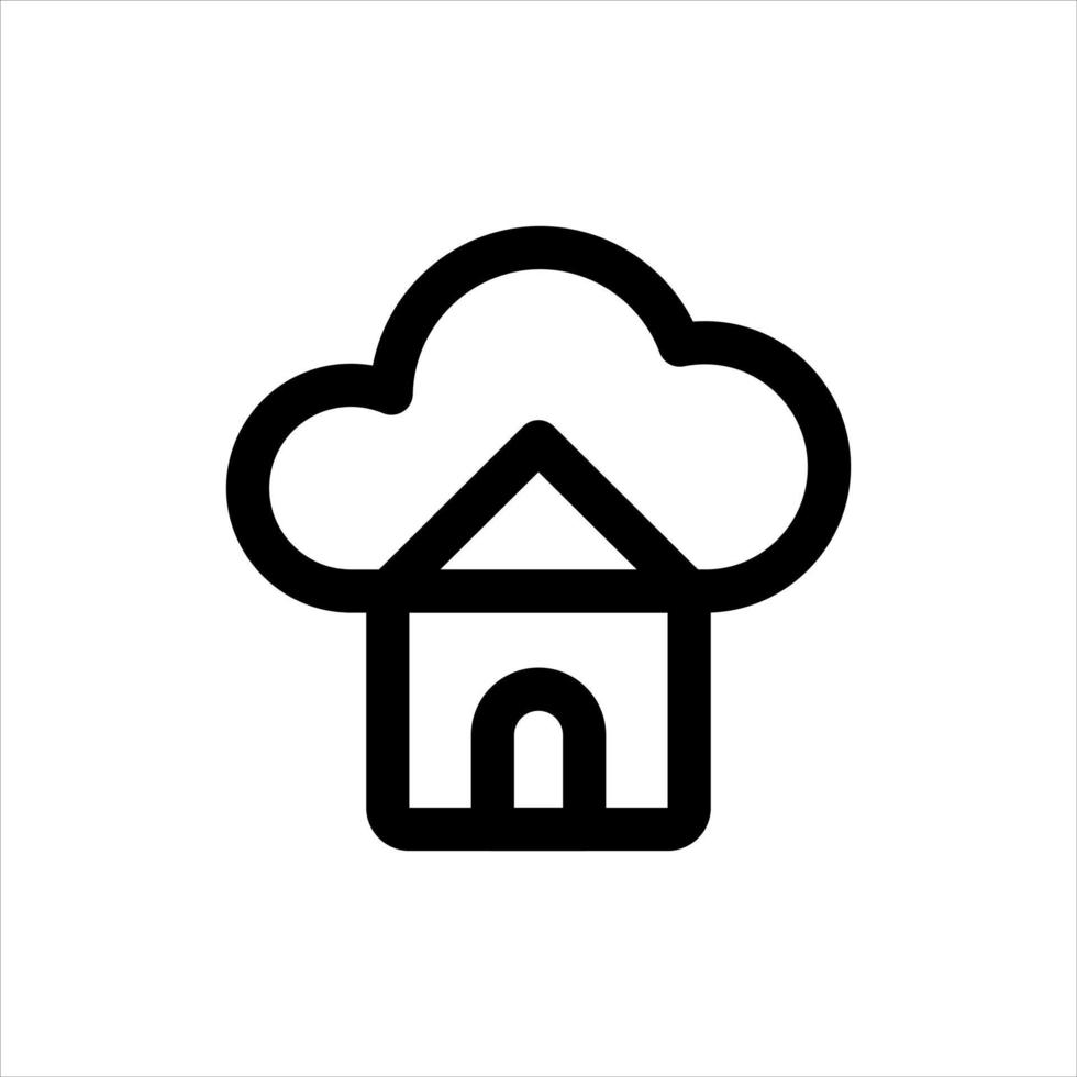 Cloud Computing line icon. Data Analyzing, Data Center, Internet of Things. vector