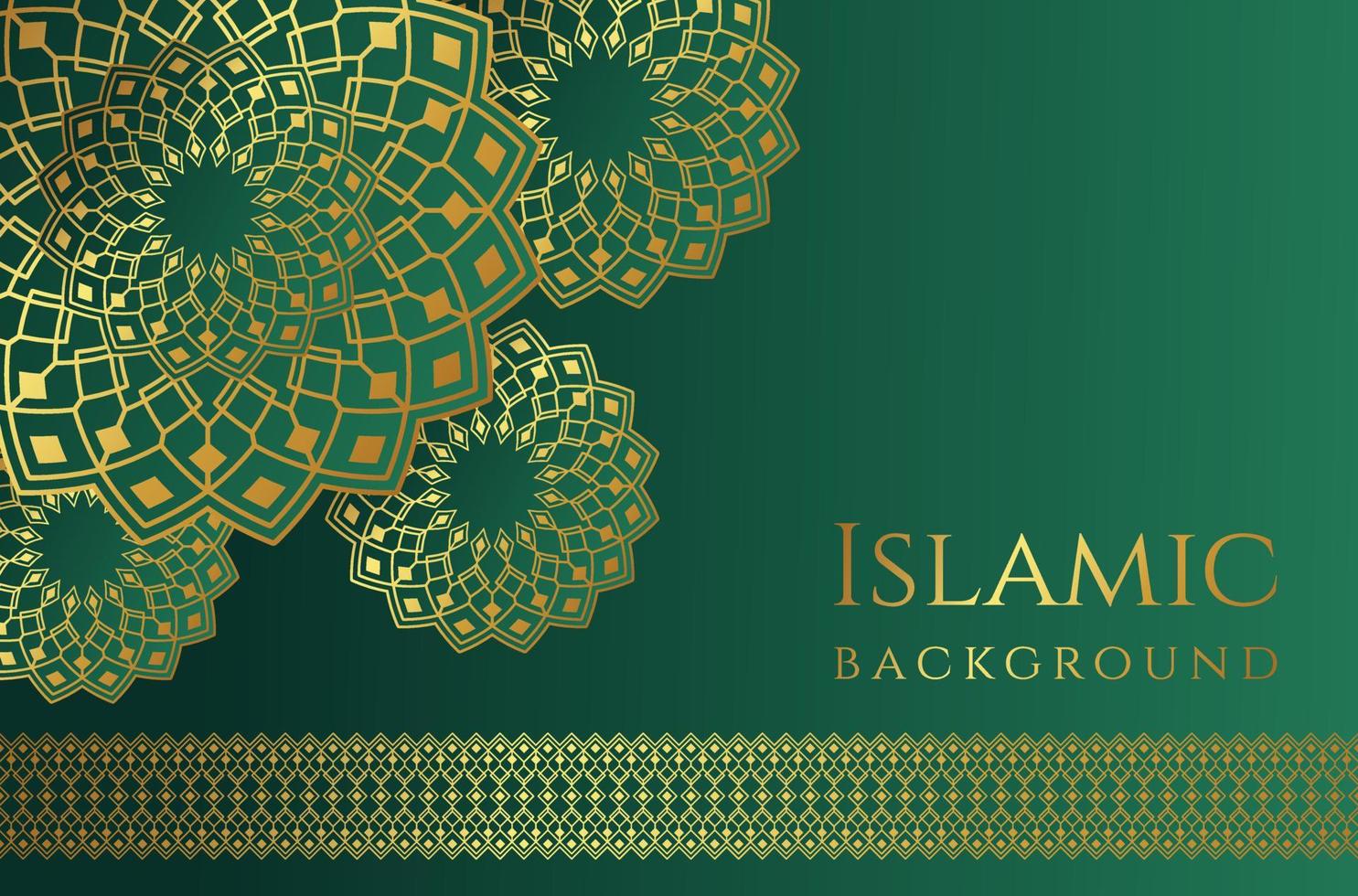 Islamic background with decorative ornament pattern. - Vector