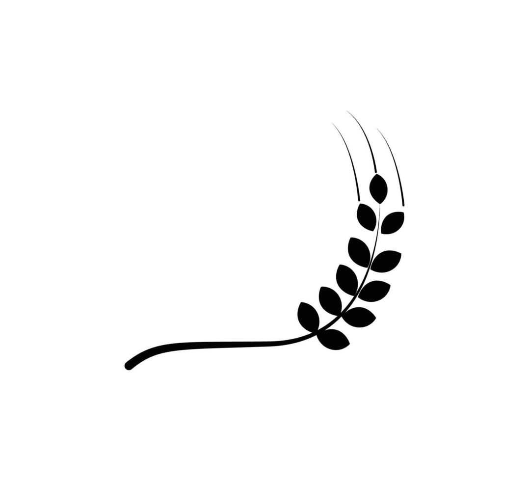 Wheat icon vector logo design template