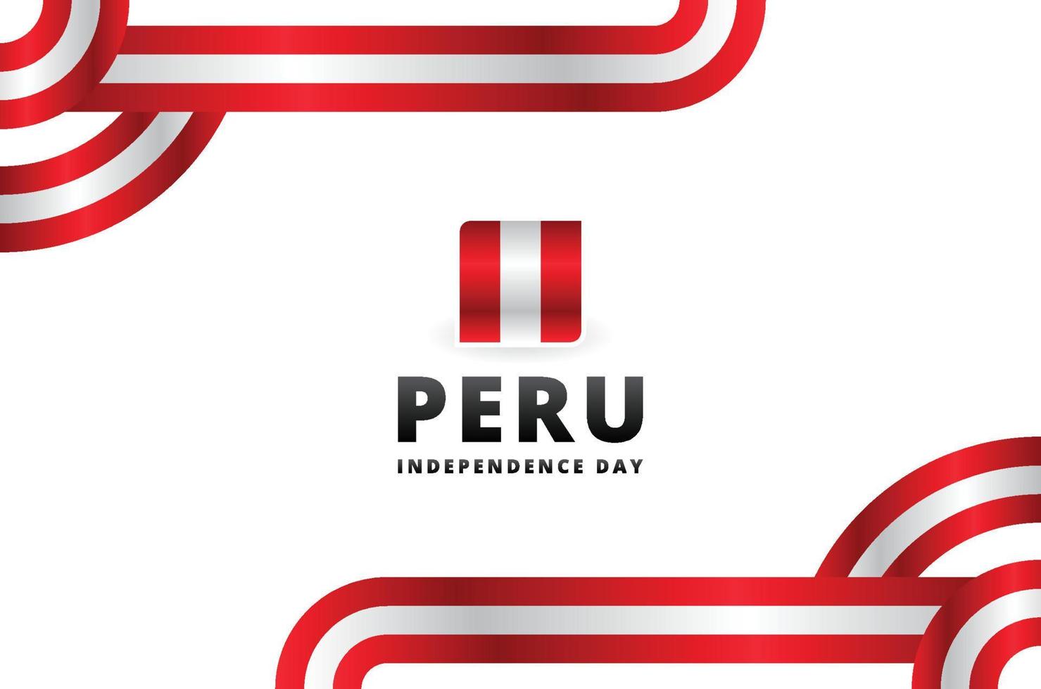 Peru Independence Day Design Background For International Moment vector