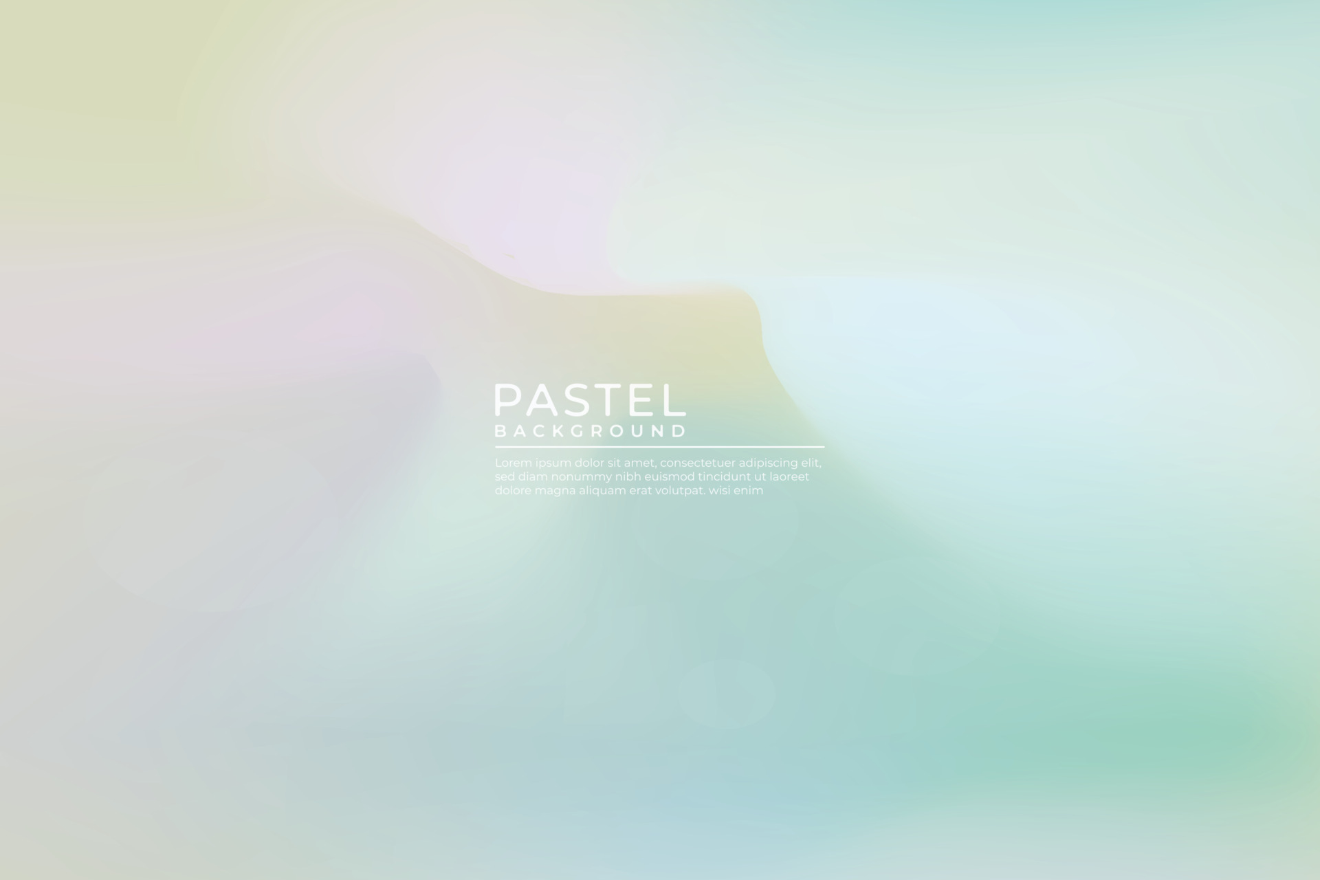 Pastel Multi Color Gradient Vector Background,Simple form and blend of