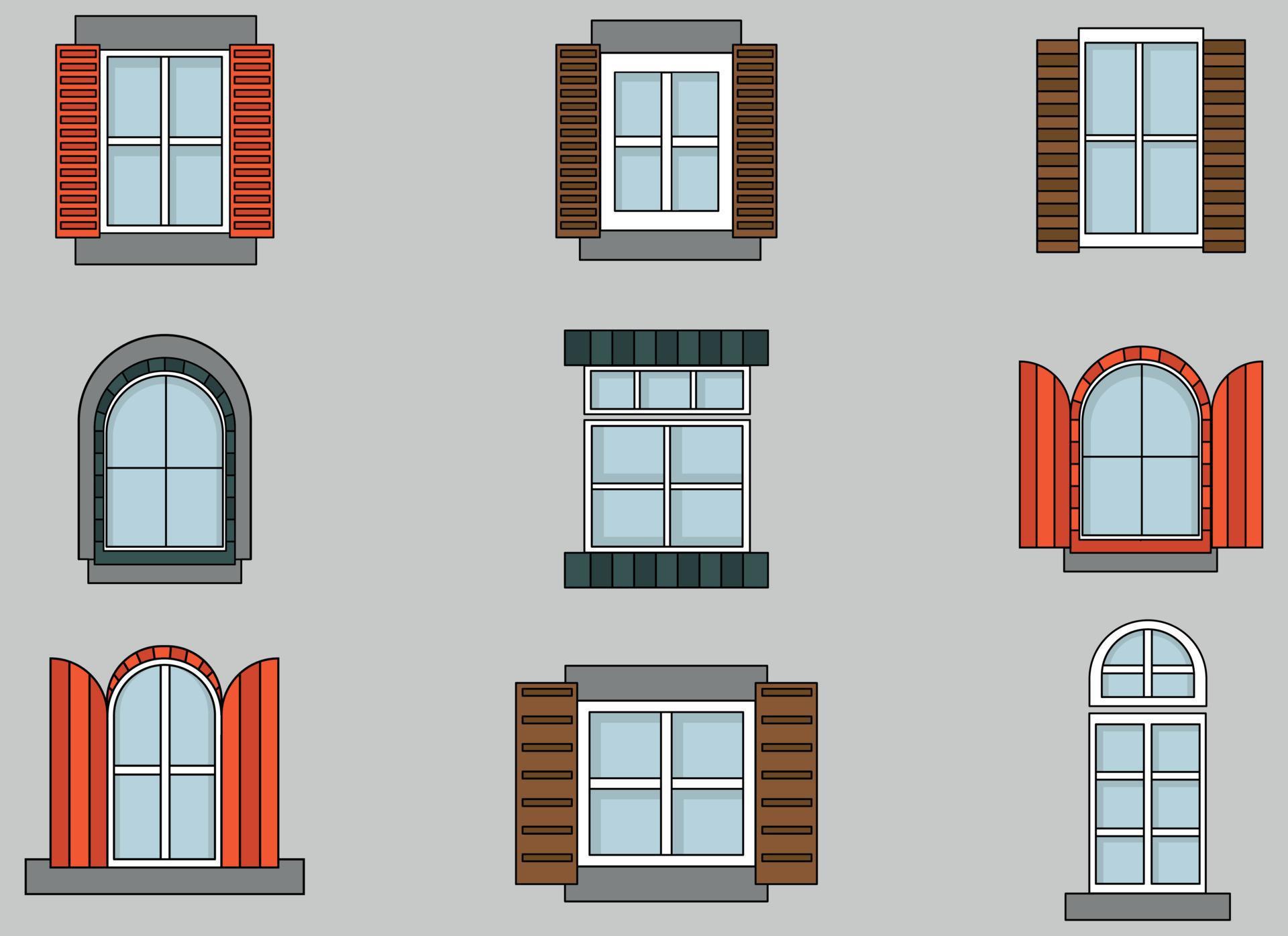 window vector design illustration isolated on gray background 11997550