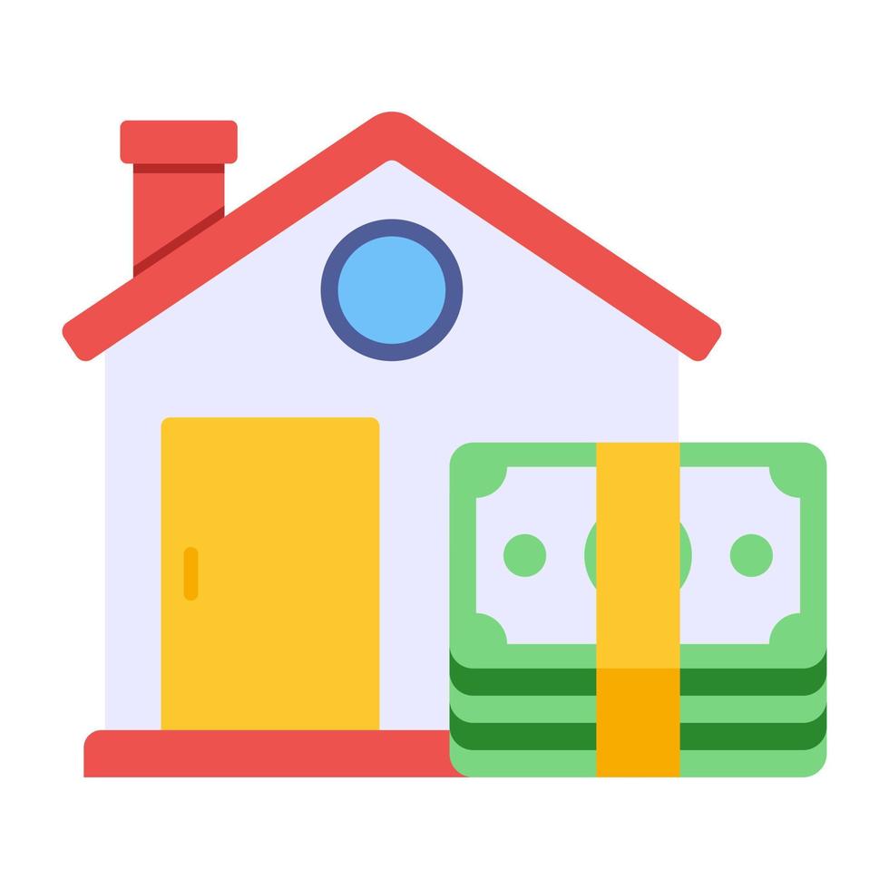 Trendy vector design of home payment