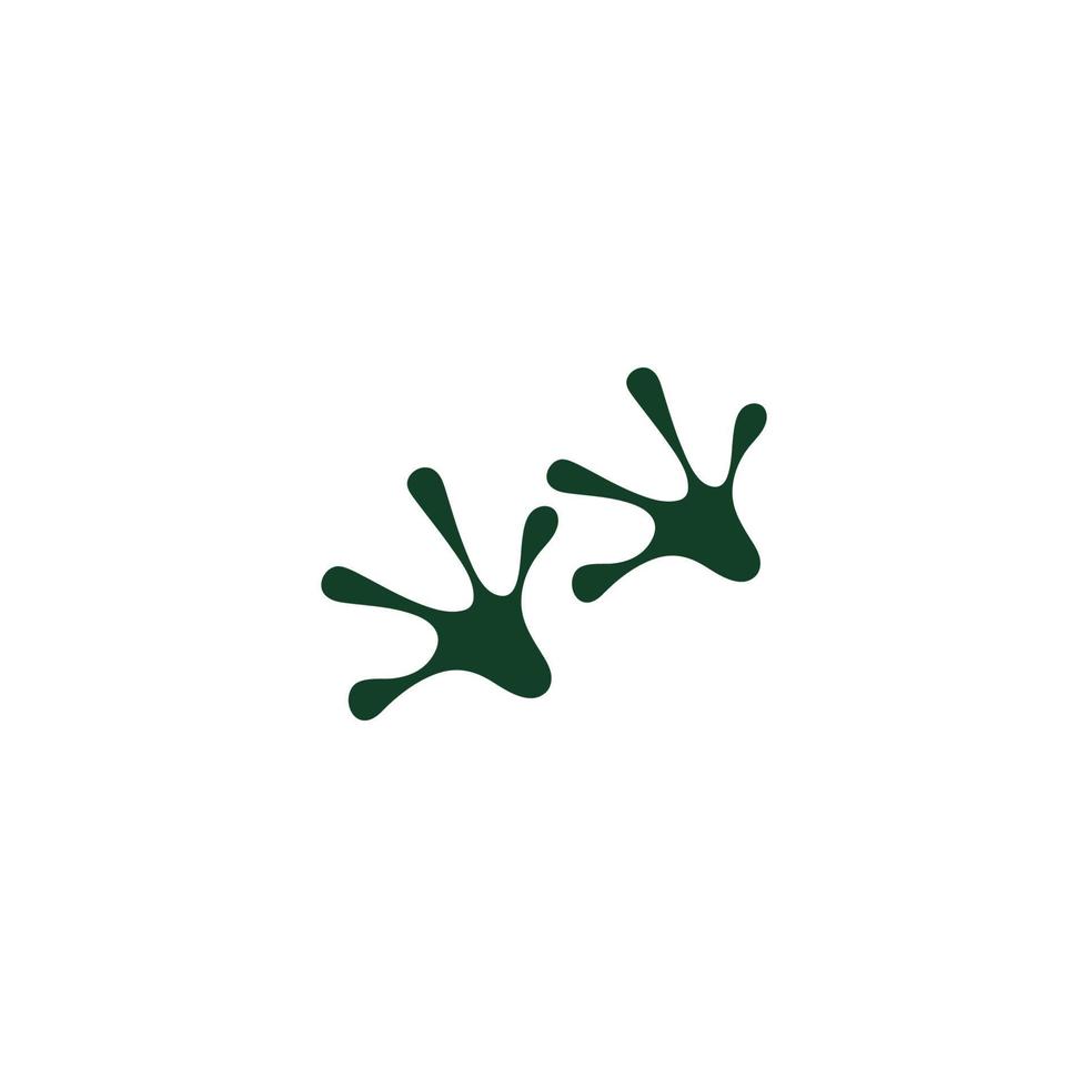 diseño de logotipo de icono de rana vector