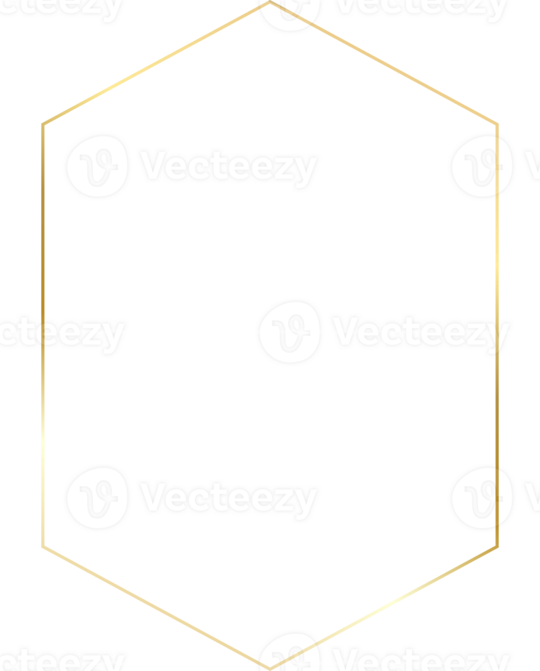 cornice dorata per invito a nozze di lusso png