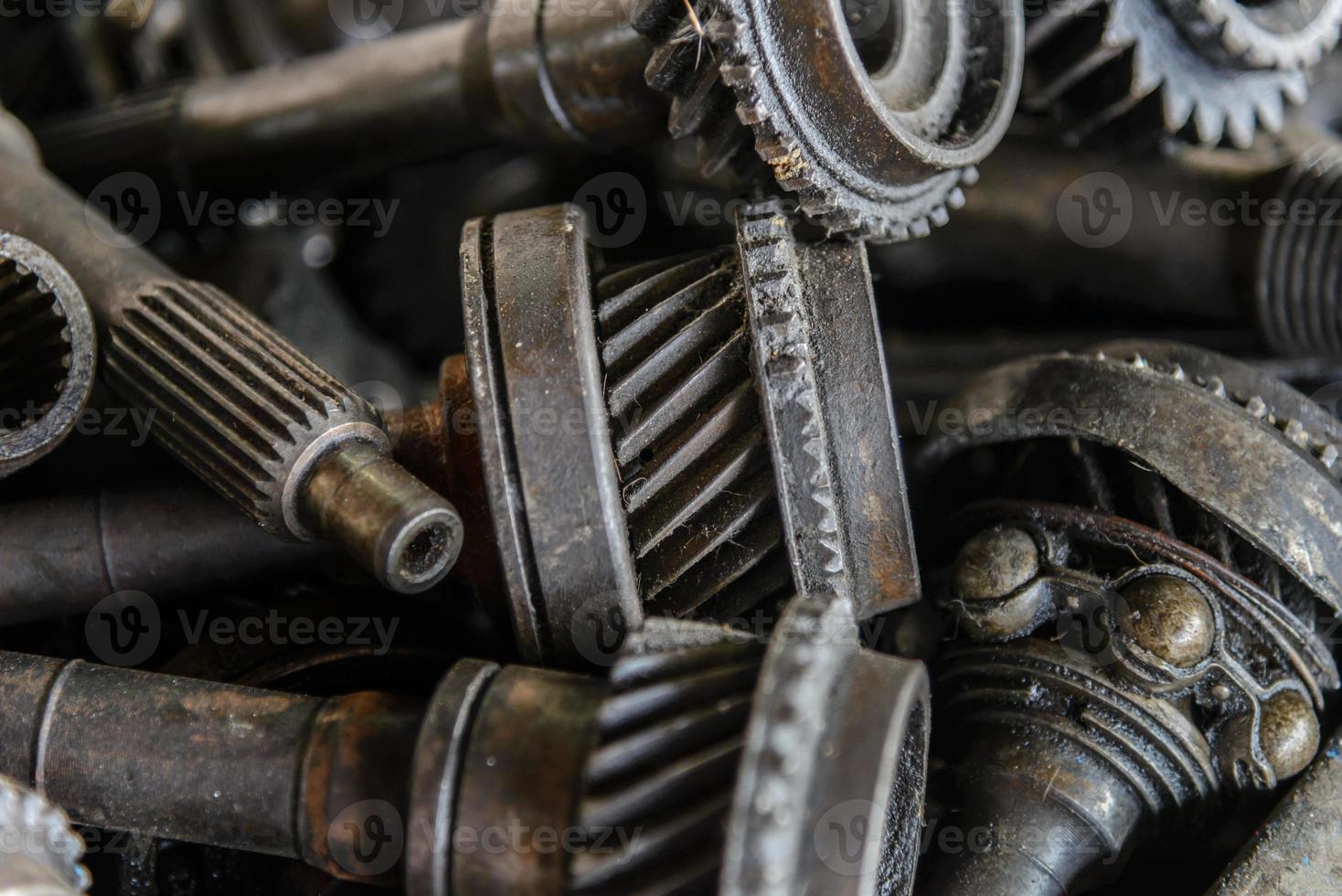 Old gears, plant machinery and equipment photo