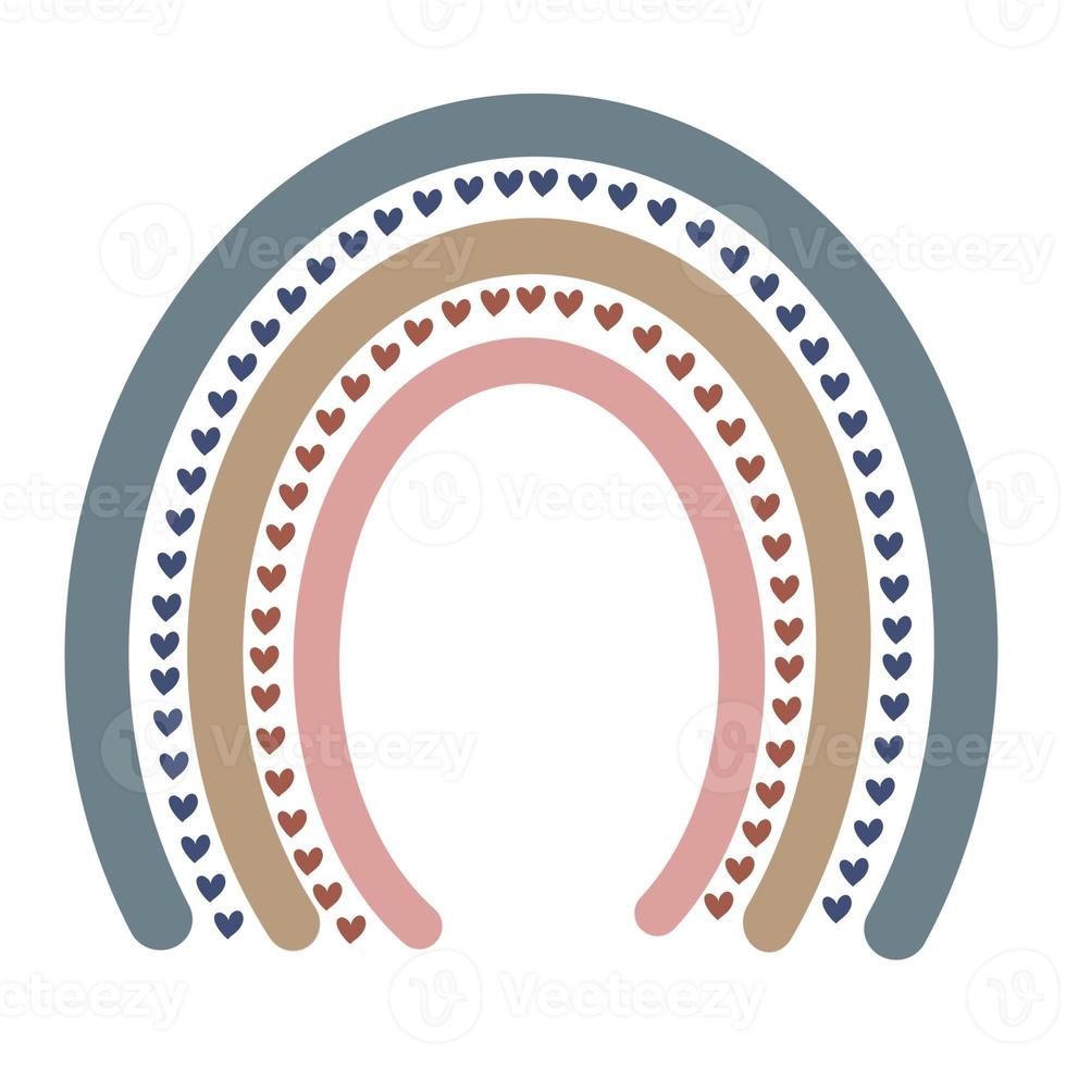 Pastel Boho Rainbow Sticker Style photo