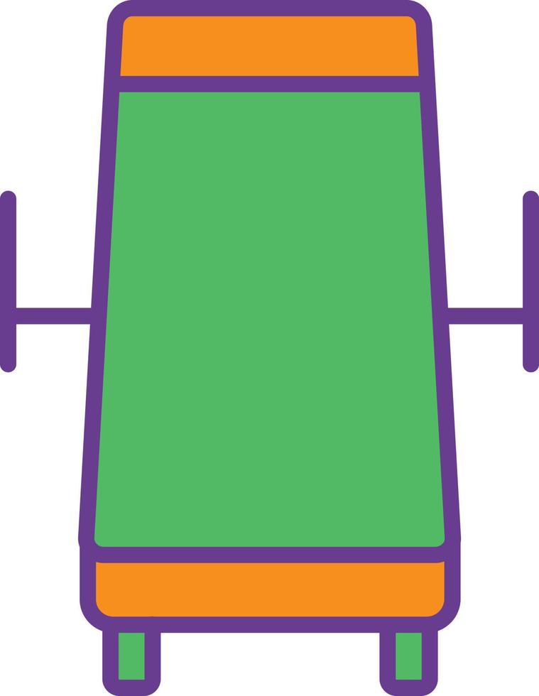 Table Line Filled Two Color vector