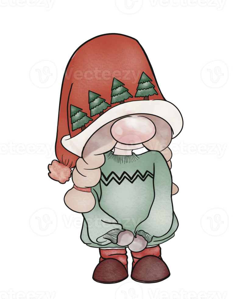 personnage de gnome de noël png