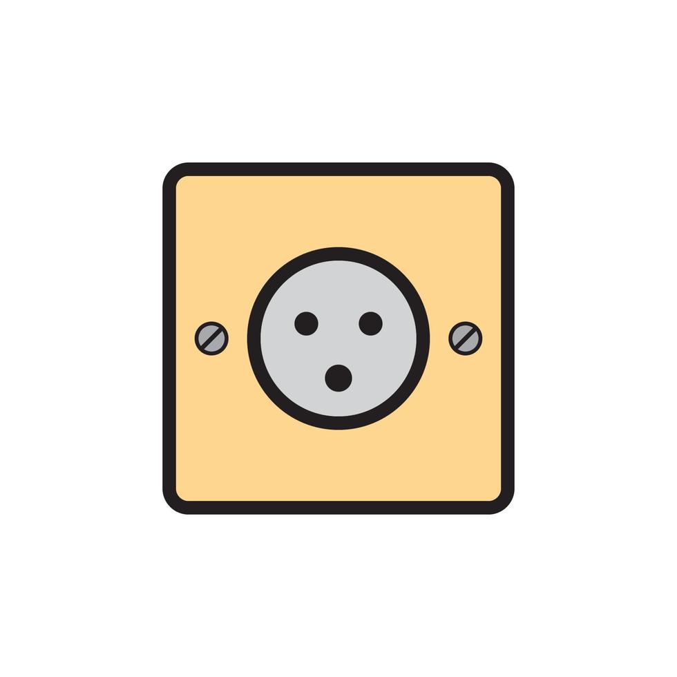 Socket Outlet Plug In Icon EPS 10 vector