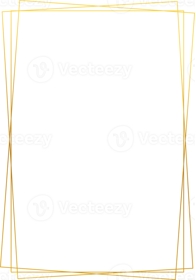 bordo geometrico della struttura dell'oro di nozze di lusso png