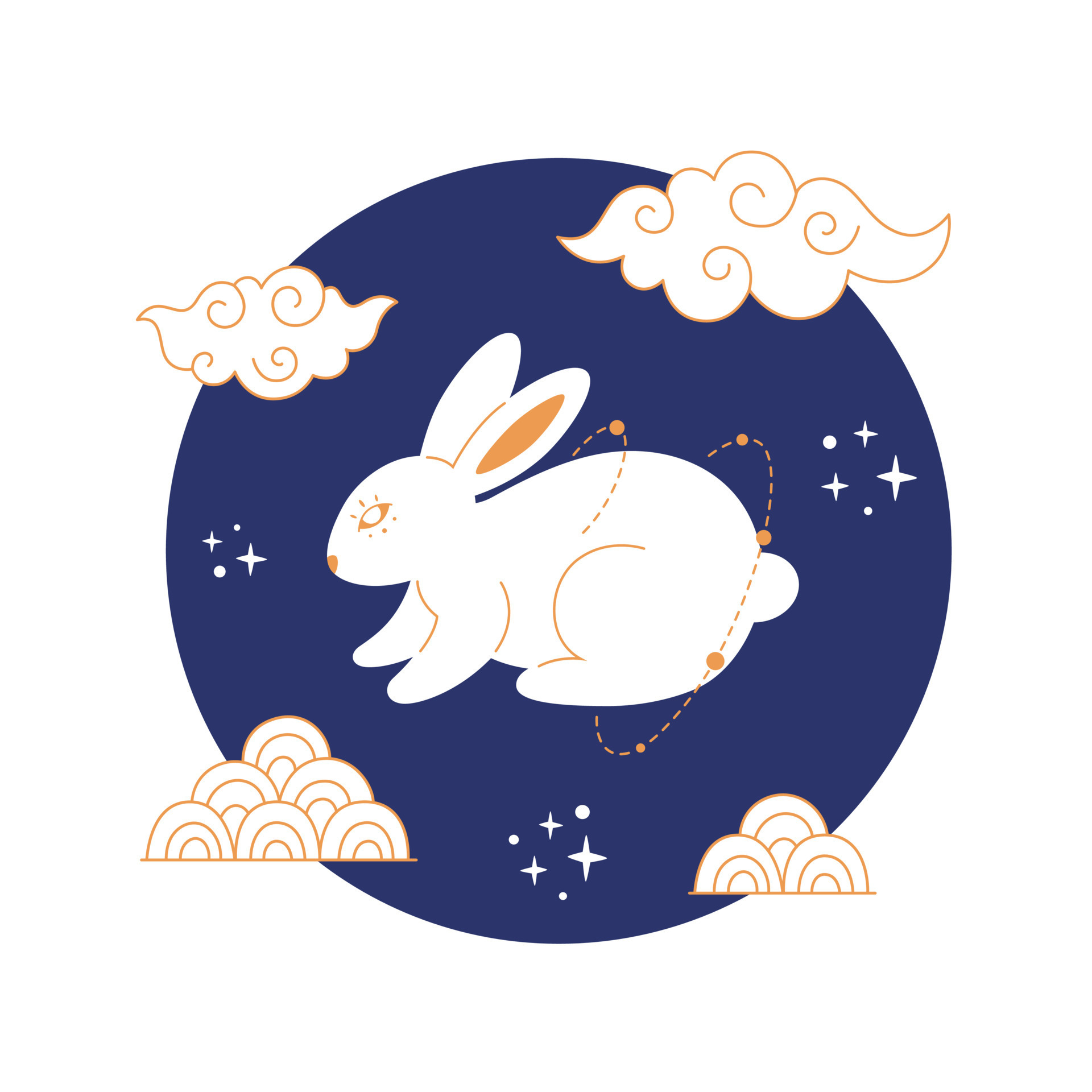 Premium Vector  Happy chinese new year 2023 cute rabbit head with