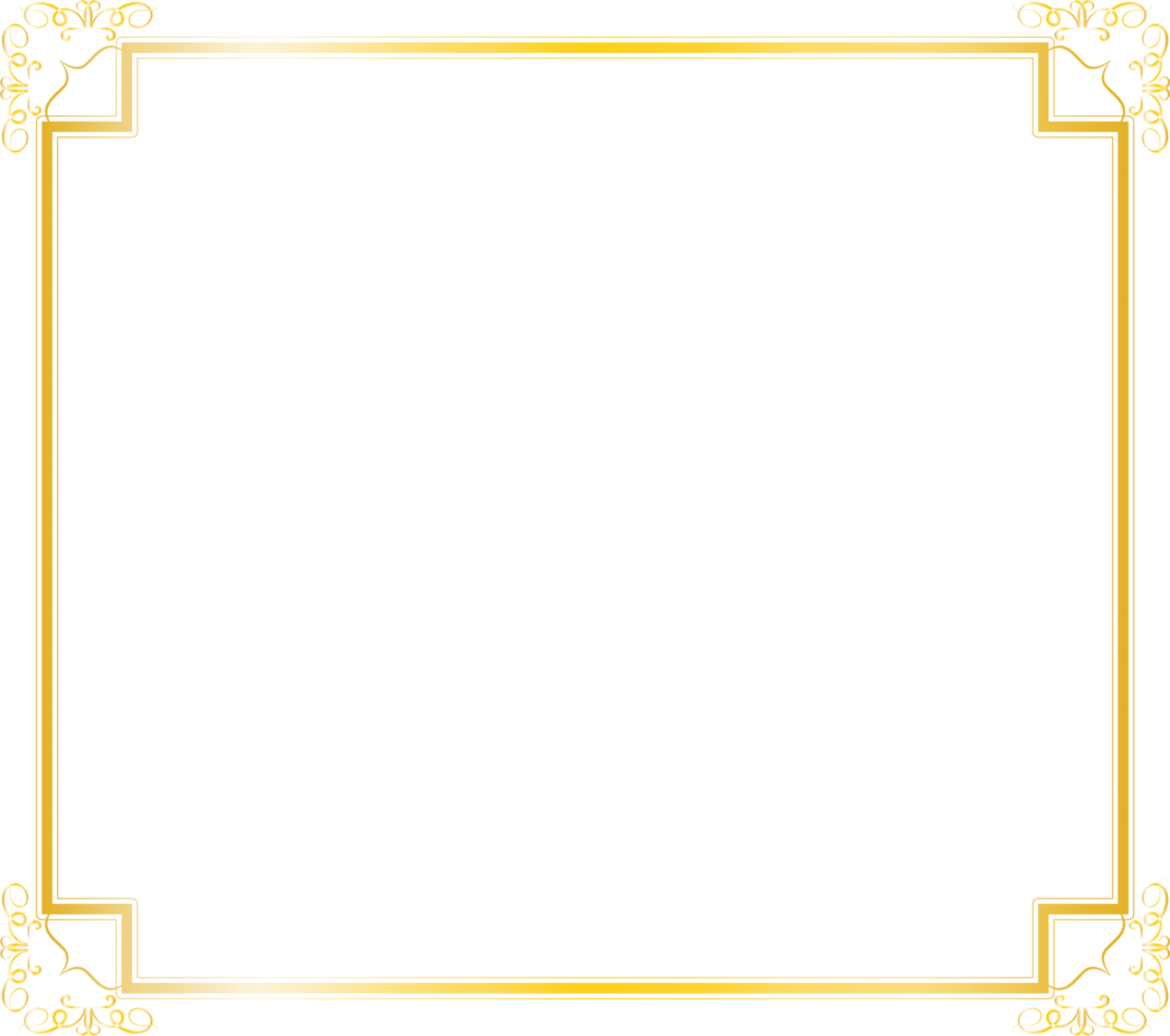 gouden glanzend frame png