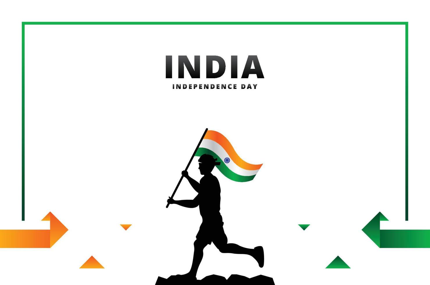 India Independence Day Design Background For Greeting Moment vector