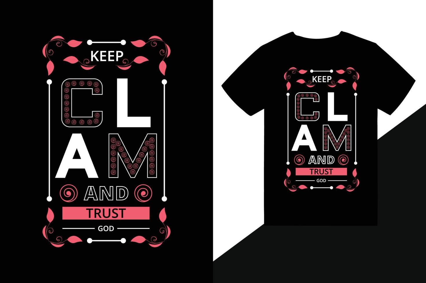 typography t shirt design template vector