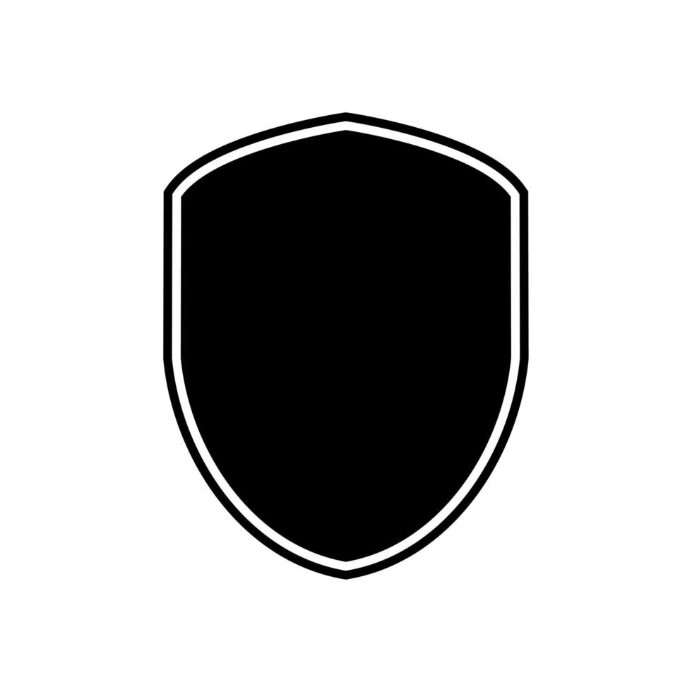 Shield icon vector illustration logo. Protection shield vector icon