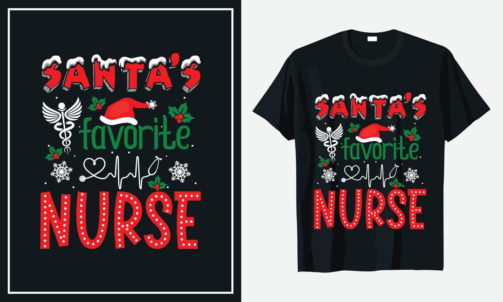 Christmas T-shirt Design vector