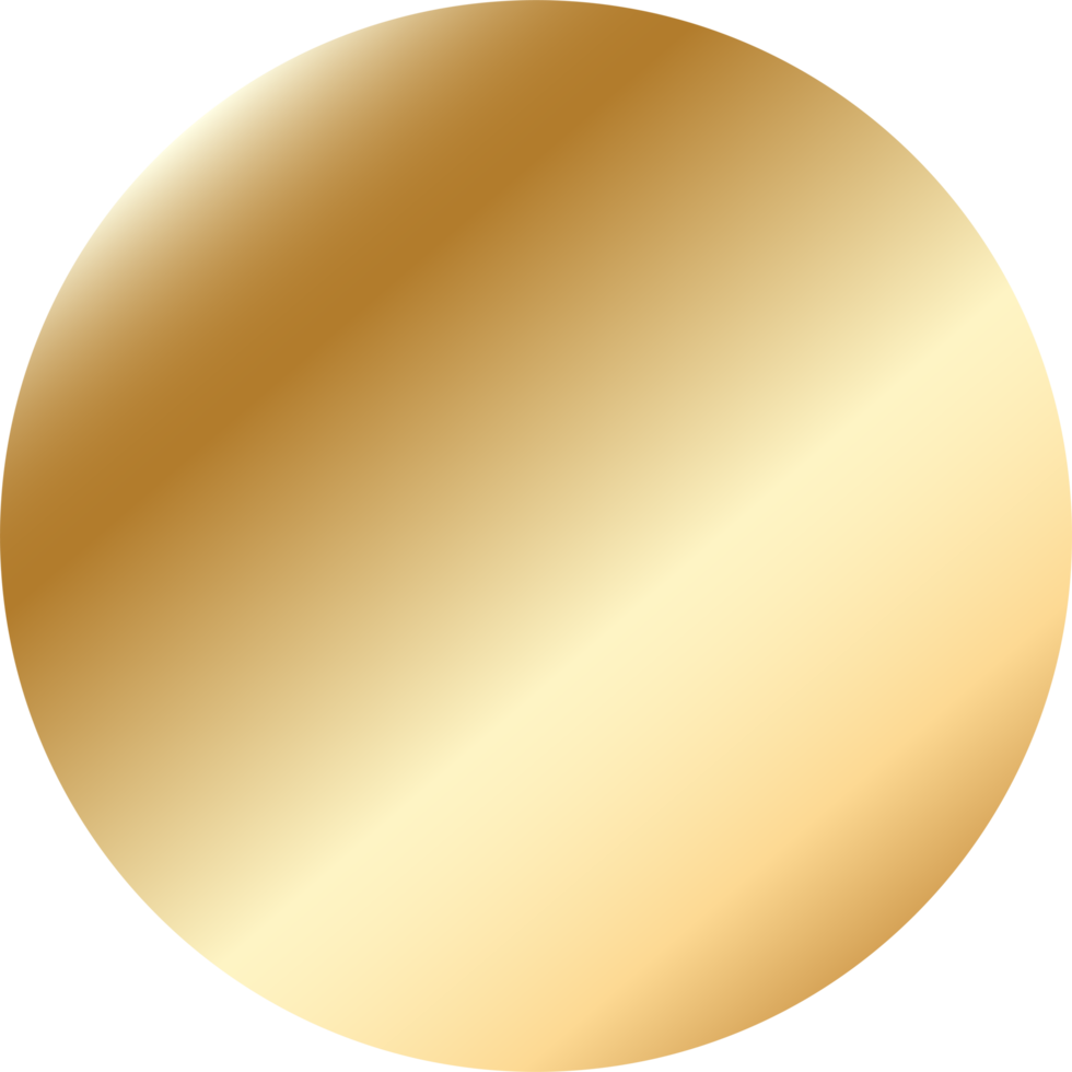 Gold Circle Frame Gradient png