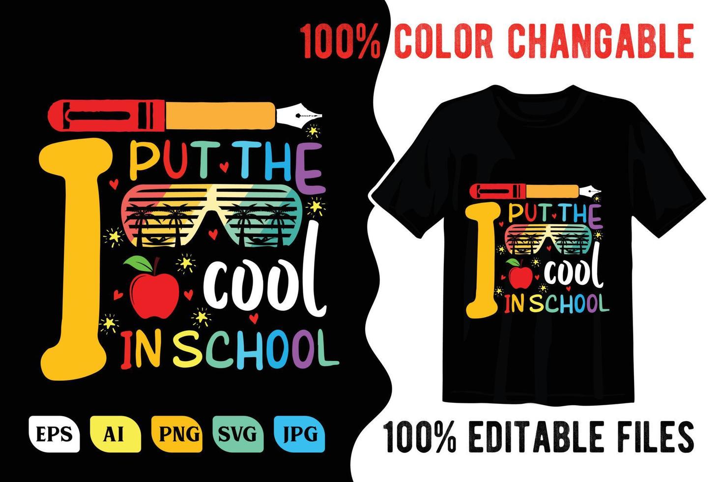 Back to school t shirt design vector