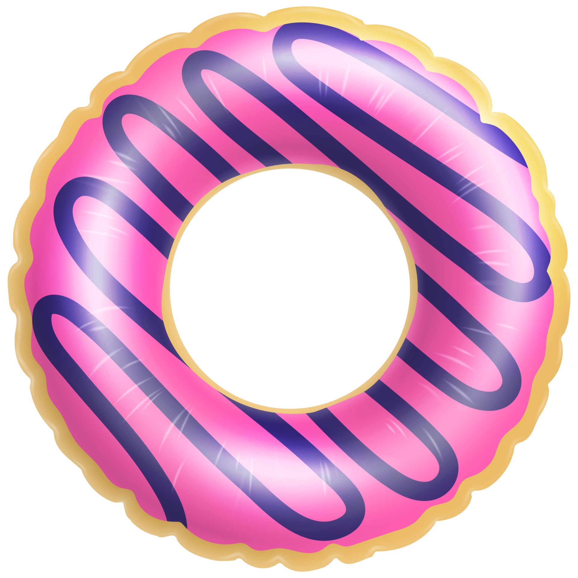 Inflatable Donut Swim Ring Tube Pool Float 11998474 Png