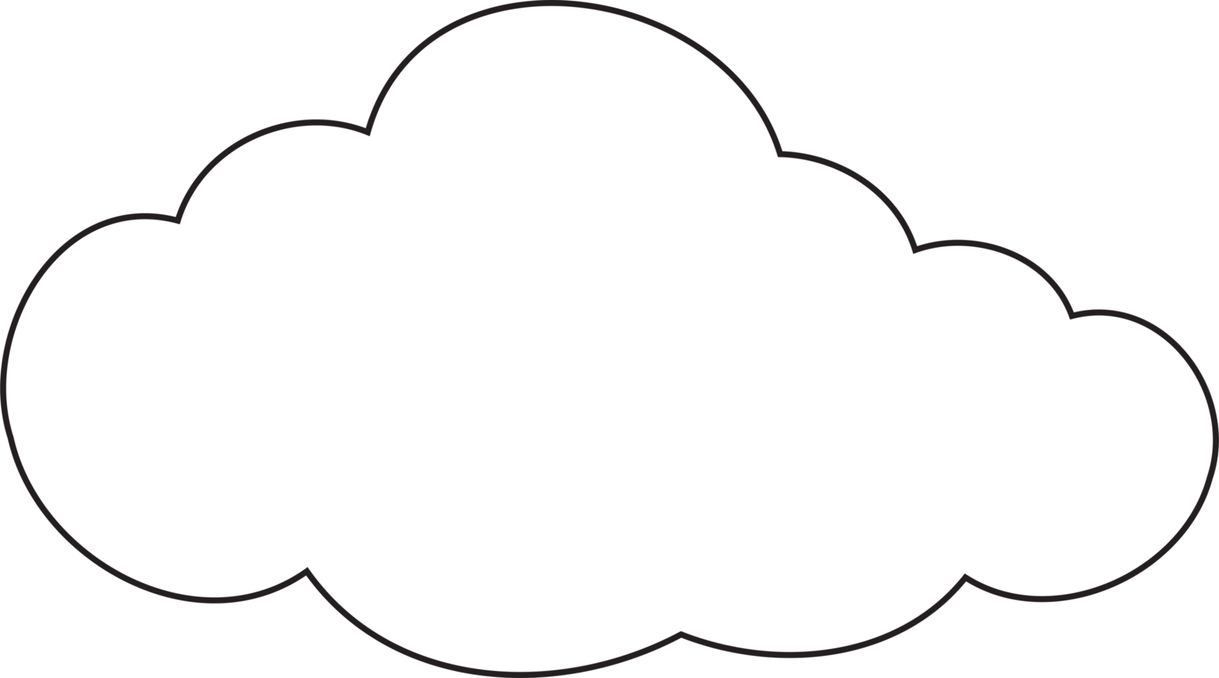 icono de nubes doodle formas ilustración png