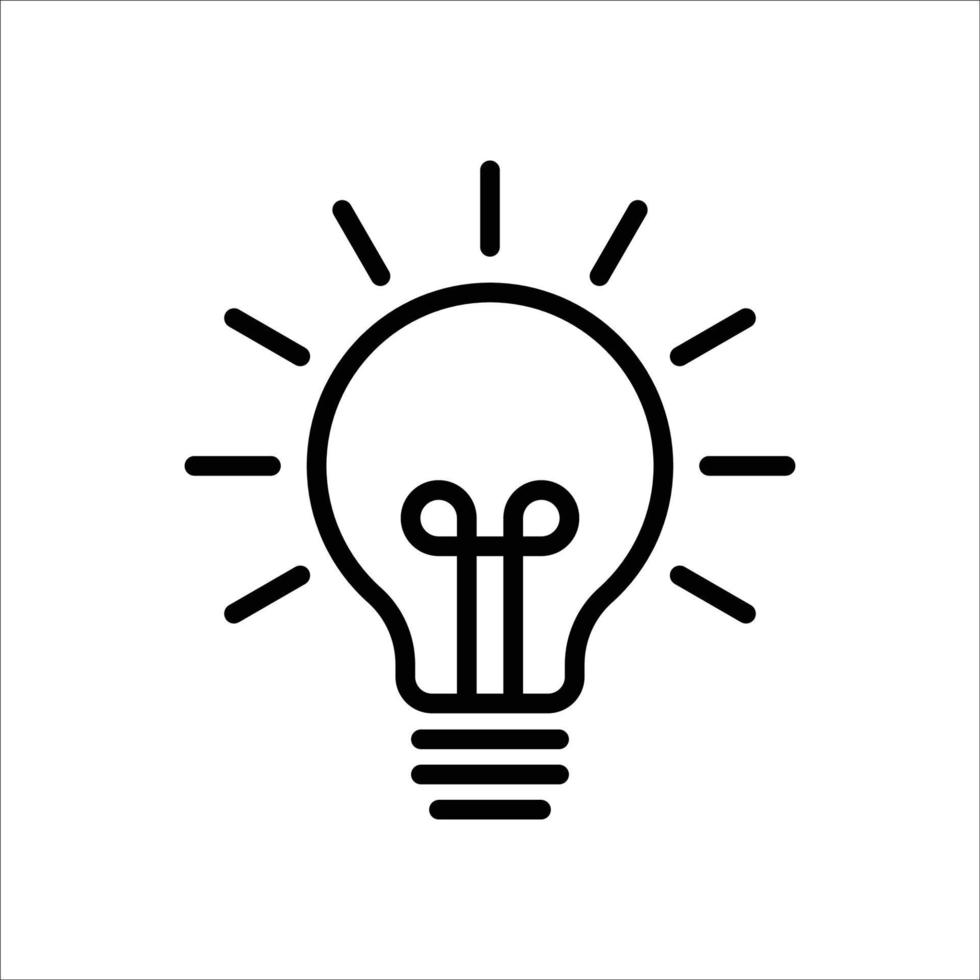 light bulb icon vector design template