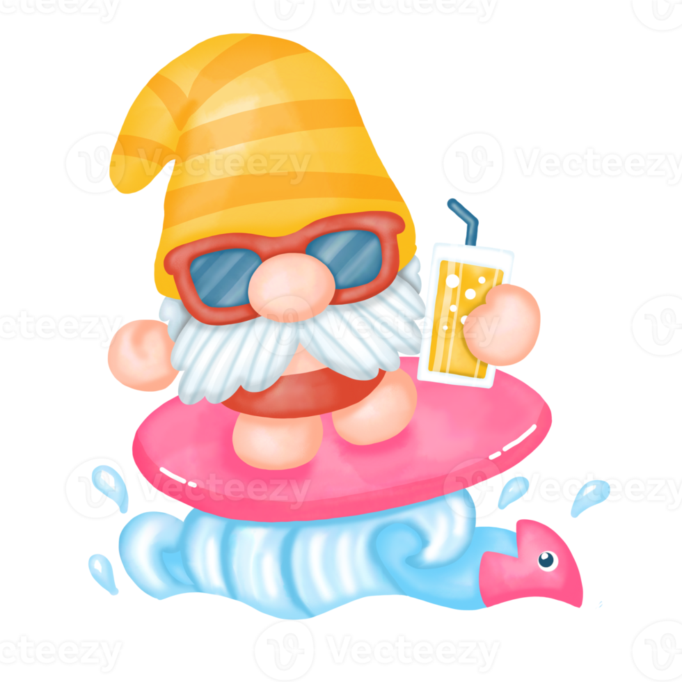 clipart de gnomos de verão, gnomos de praia png