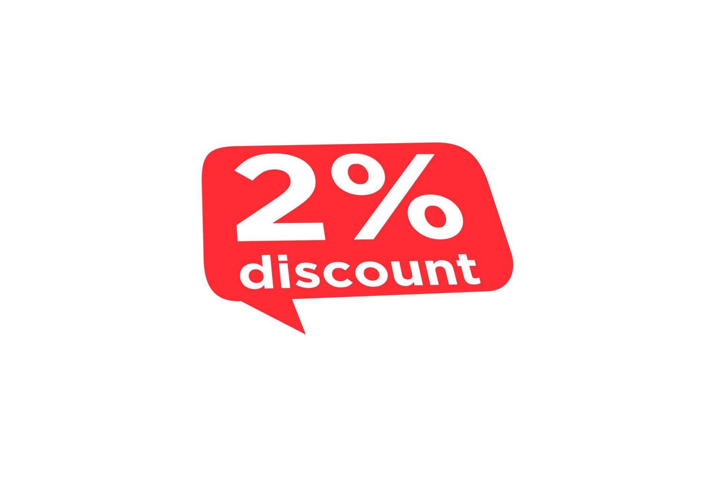 2 discount, Sales Vector badges for Labels, , Stickers, Banners, Tags, Web Stickers, New offer. Discount origami sign banner.